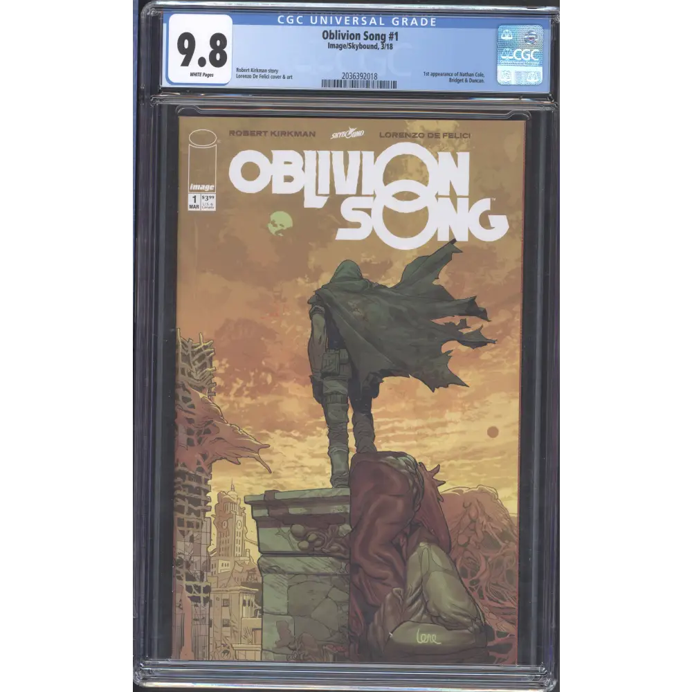 Oblivion Song #1 / CGC 9.8 / Robert Kirkman / 1st Print