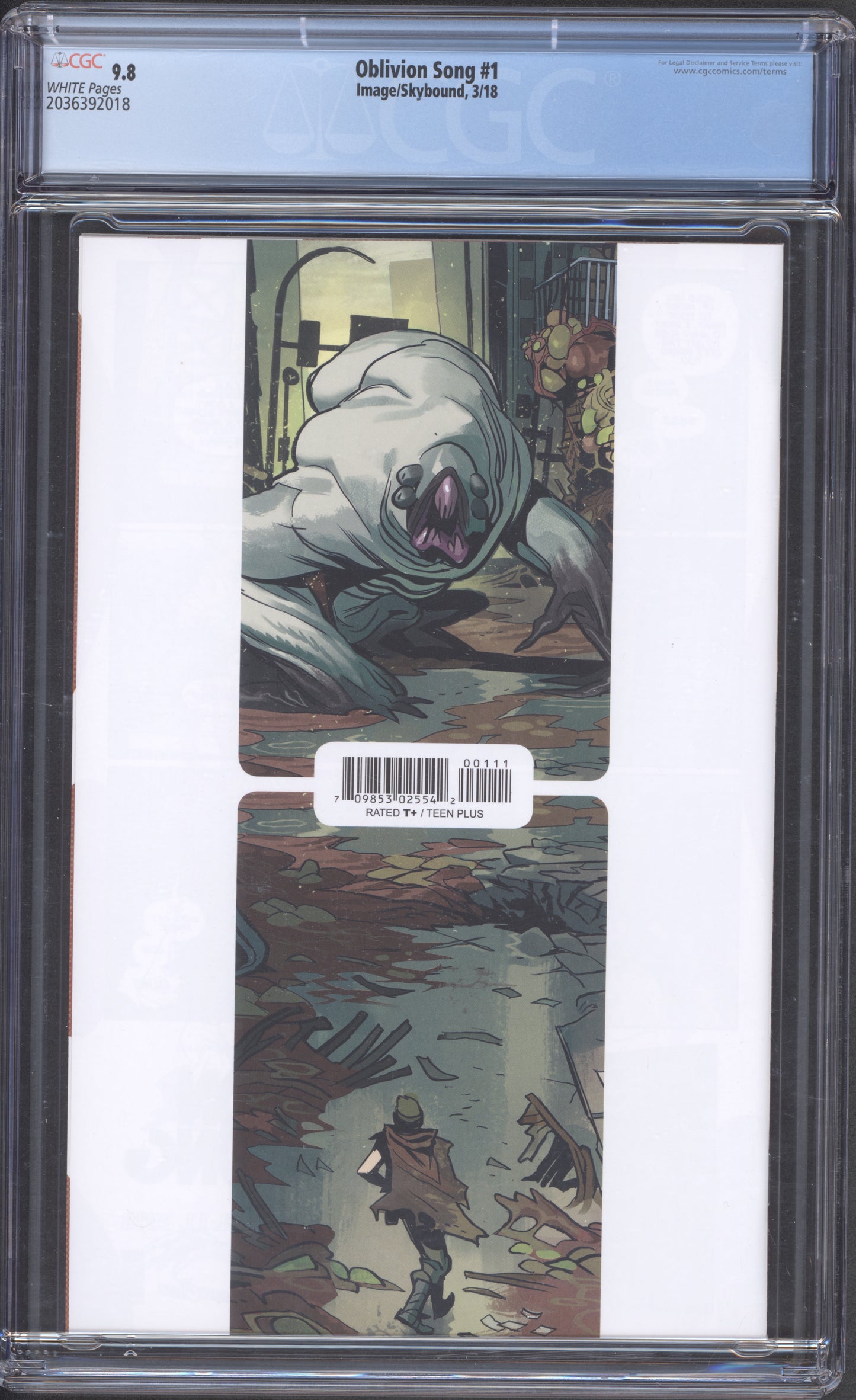 Oblivion Song #1 / CGC 9.8 / Robert Kirkman / 1st Print
