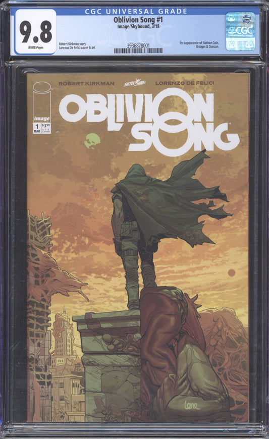 Oblivion Song #1 / CGC 9.8 / Robert Kirkman / 1st Print