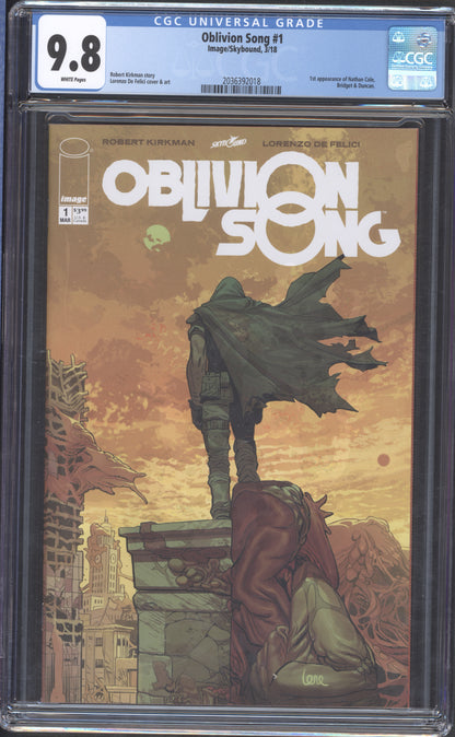 Oblivion Song #1 / CGC 9.8 / Robert Kirkman / 1st Print