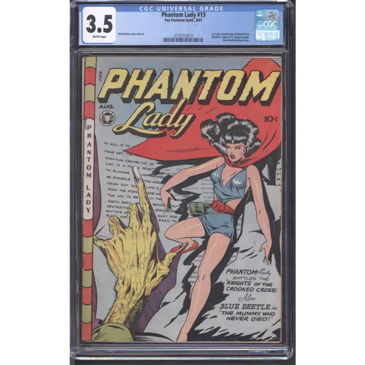 Phantom Lady #13 / CGC 3.5 / Matt Baker Art / 1st Phantom Lady Issue