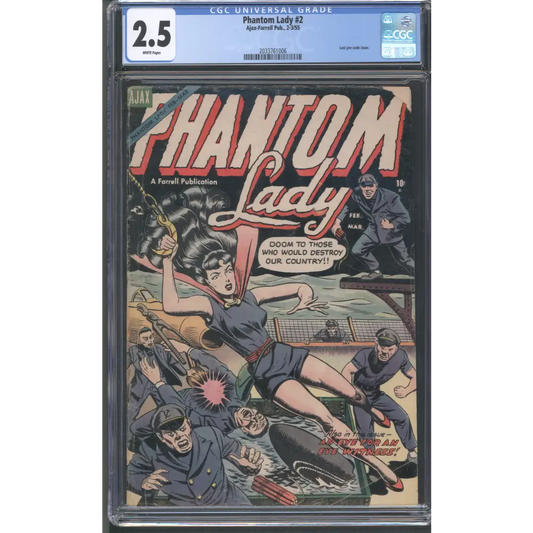Phantom Lady #2 / CGC 2.5 / White Pages