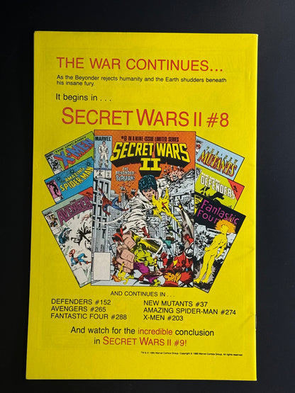 Robotix #1 / Near Mint- / Marvel / 1986 - Back Cover
