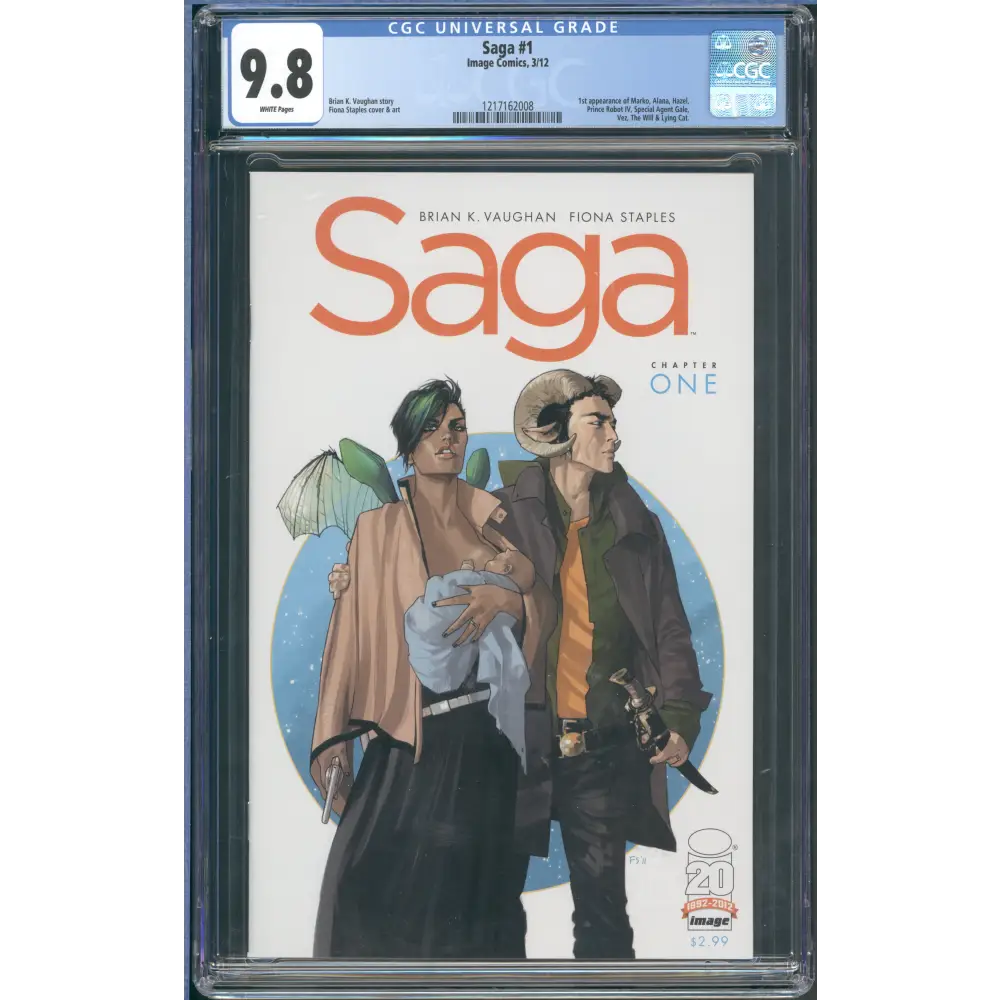 Saga #1 / CGC 9.8 / White Pages