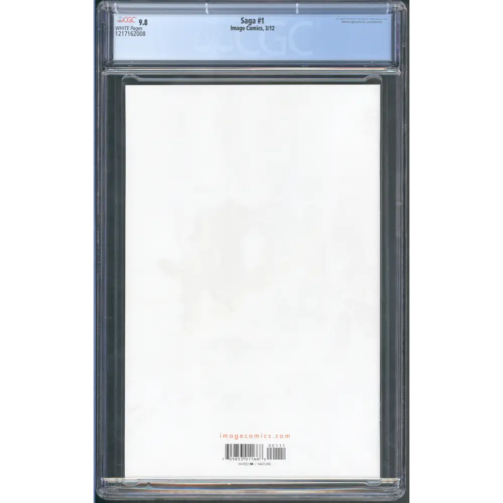 Saga #1 / CGC 9.8 / White Pages