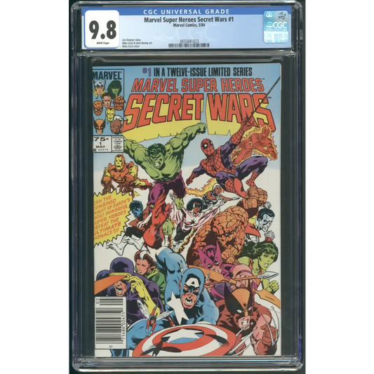 Secret Wars #1 / Newsstand / CGC 9.8 / White Pages