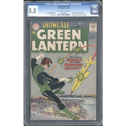 Showcase #22 1st Green Lantern (Hal Jordan) / CGC 5.5 / Silver Age Key