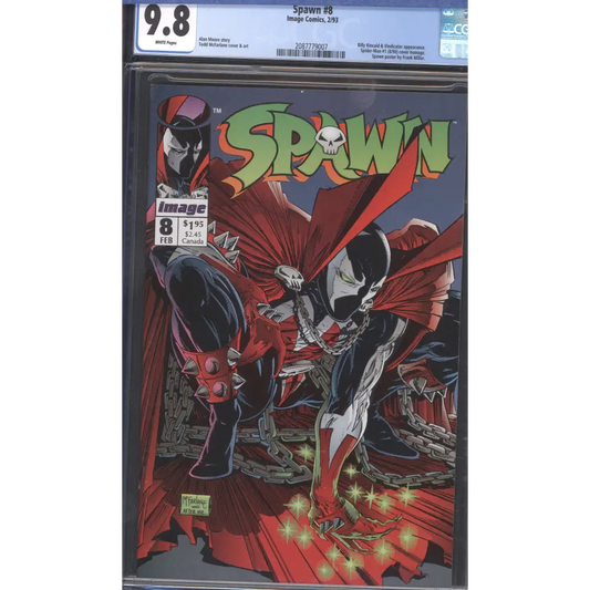 Spawn #8 / CGC 9.8 / Frank Miller Cover / White Pages
