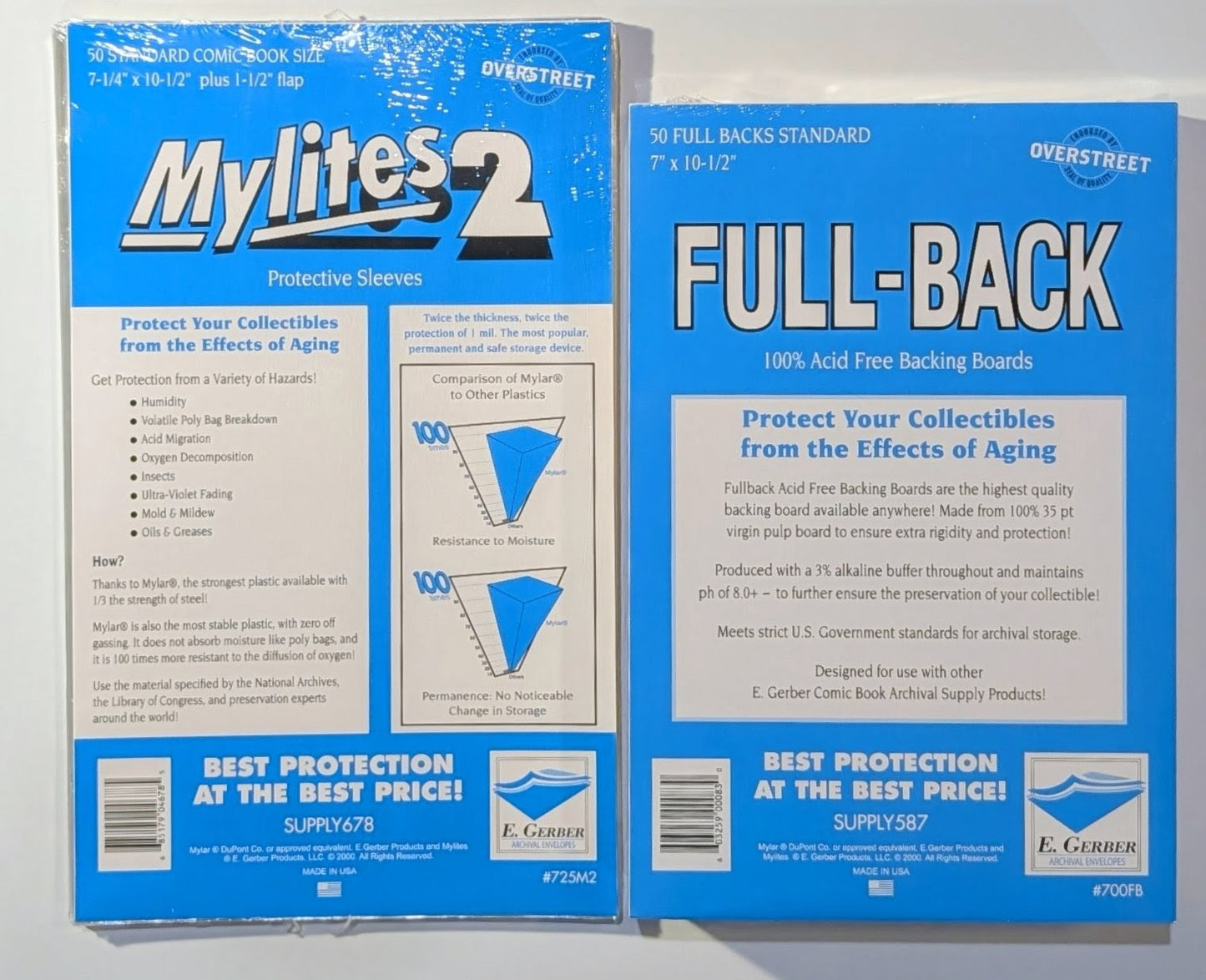 MyLites 2 & Full Back Backing Boards for Modern Comics