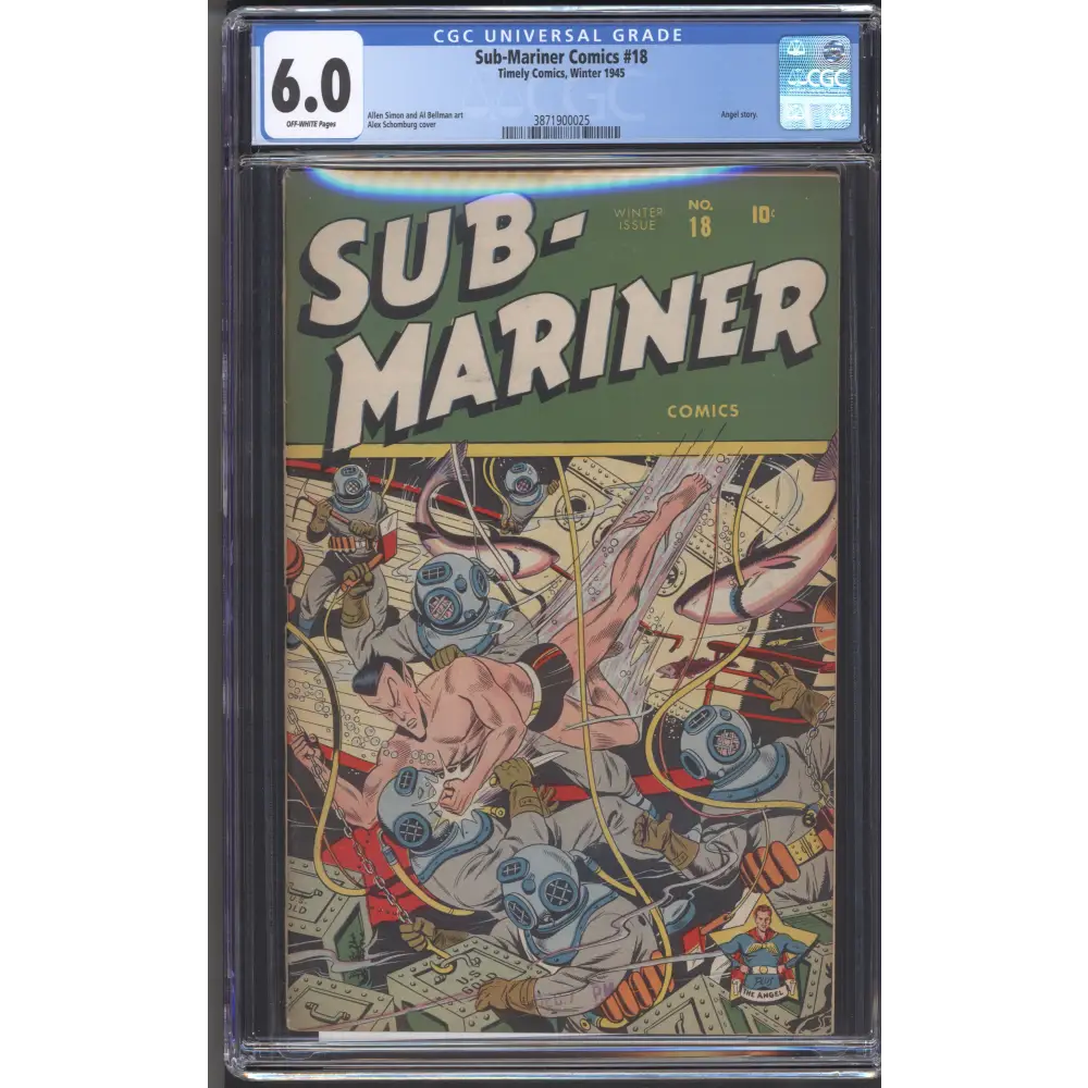 Sub-Mariner #18 / CGC 6.0 / OW Pages / Alex Schomburg Art