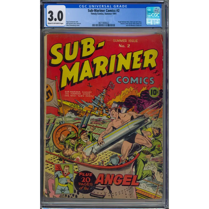 Sub-Mariner #2 / Alex Schomburg Cover / Golden Age (1941) CGC 3.0