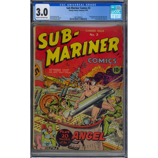 Sub-Mariner #2 / Alex Schomburg Cover / Golden Age (1941) CGC 3.0