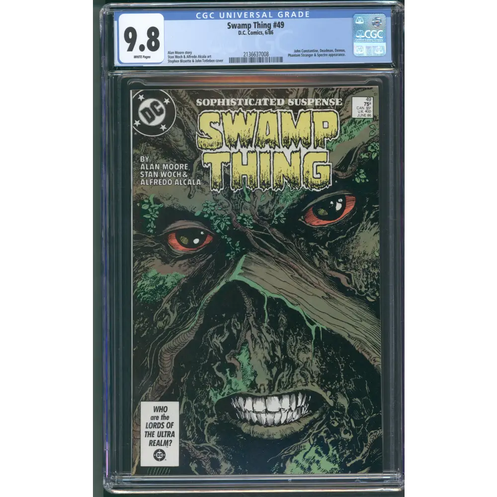 Swamp Thing #49 CGC 9.8 / White Pages