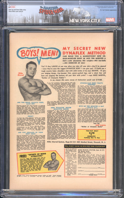 The Amazing Spider-Man #33 / CGC 8 / Dr. Curt Connors appearance - Back Cover