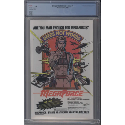 Wolverine 1 - Limited Series / CGC 9.8 / White Pages! / Frank Miller Cover!