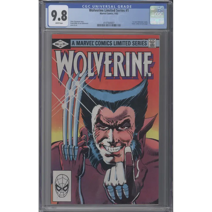Wolverine 1 - Limited Series / CGC 9.8 / White Pages! / Frank Miller Cover!