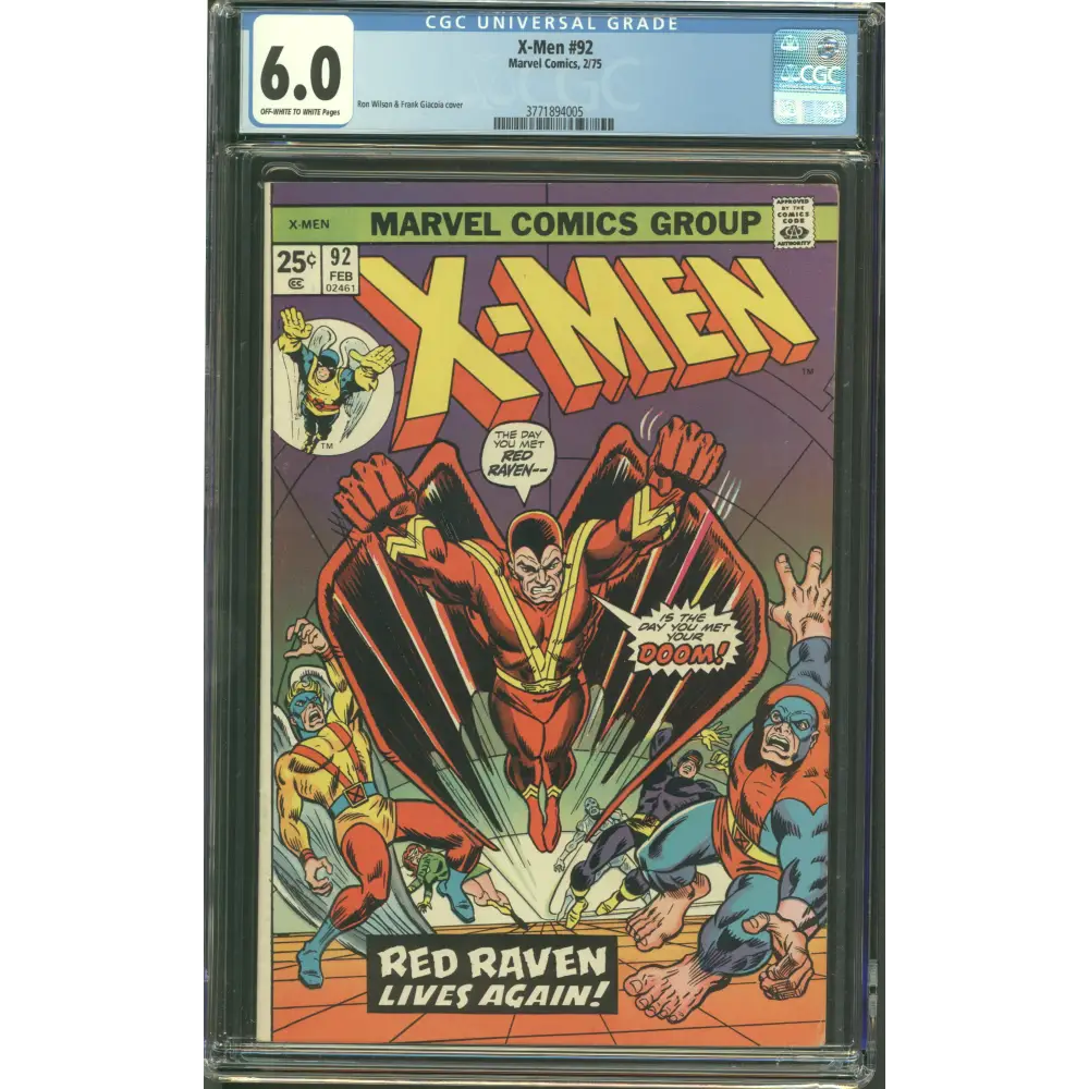 X-Men #92 CGC 6.0