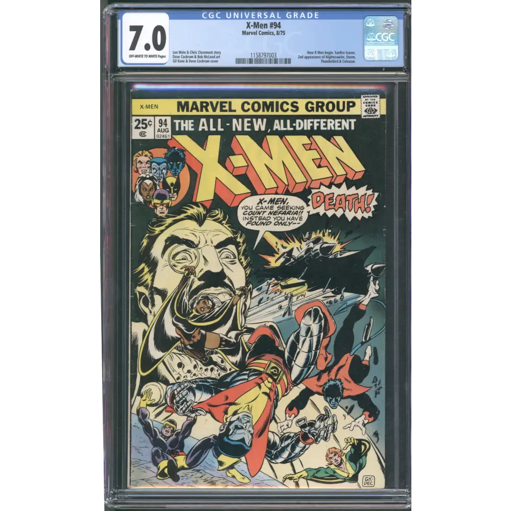 X-men #94 CGC 7.0 (First New Team)